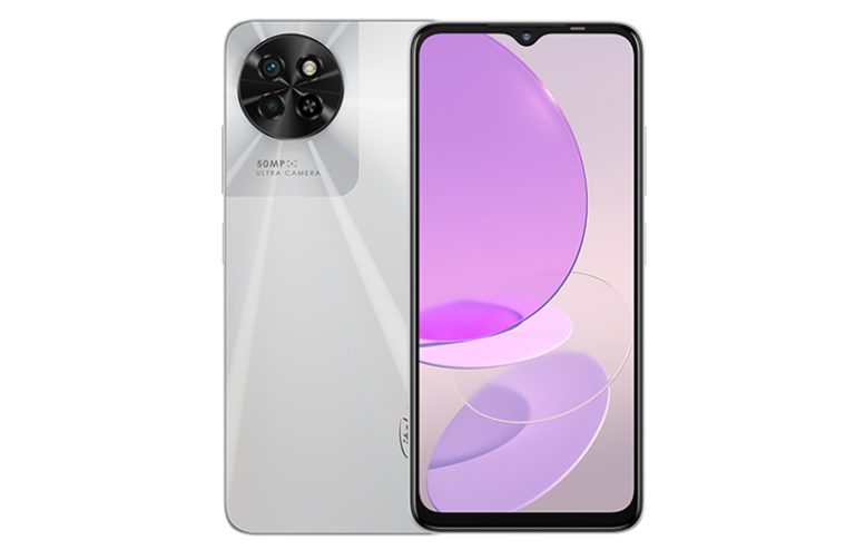 Smartphone Itel S23 avec écran 6,6 pouces, double caméra arrière