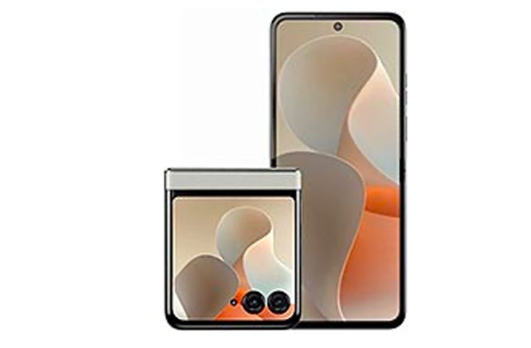 Motorola Razr 60 Ultra vue avant avec écran externe 4 pouces et design pliable​